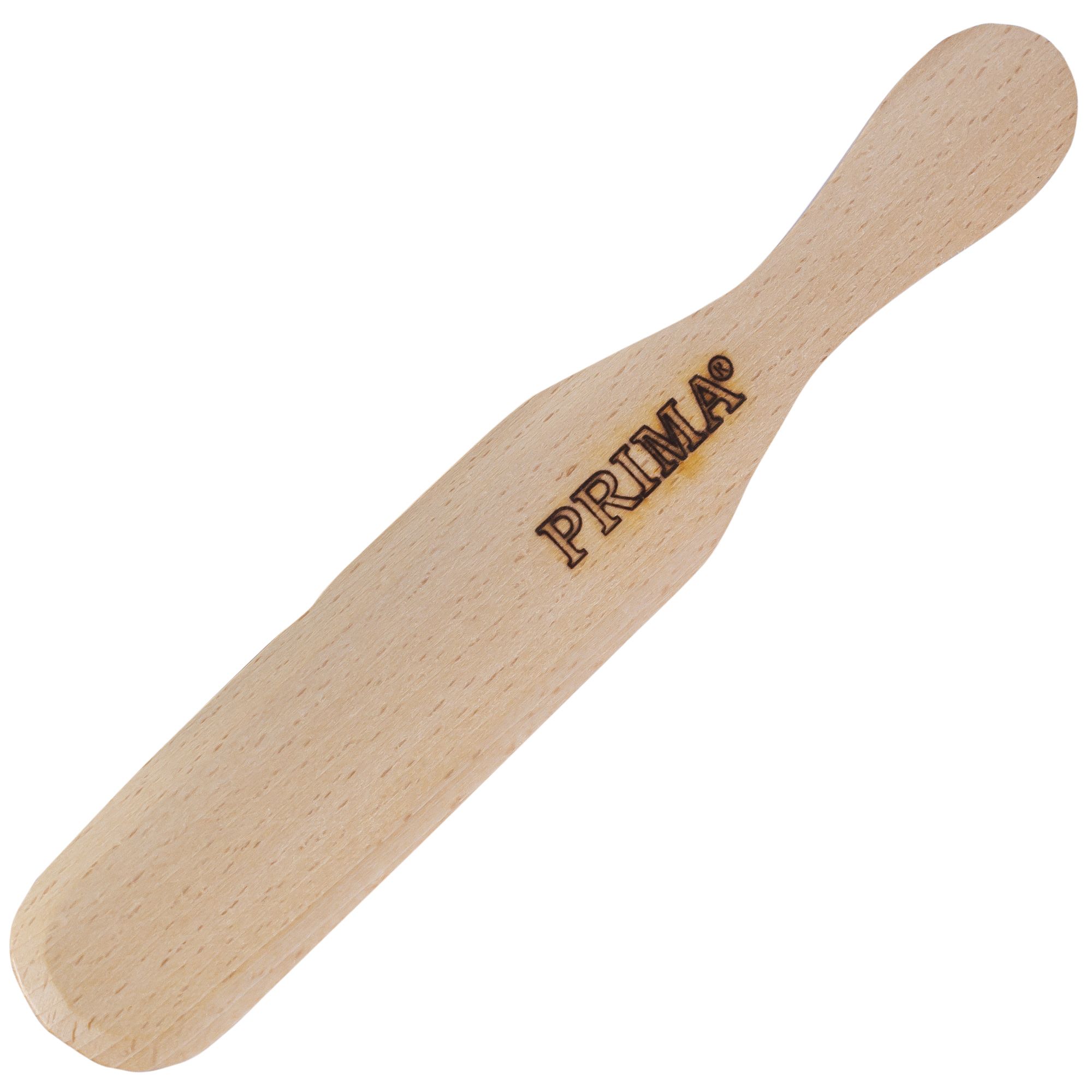 Spatula lemn lata PRIMA, 27 cm x 4 cm, bej, pentru aplicare ceara si parafina