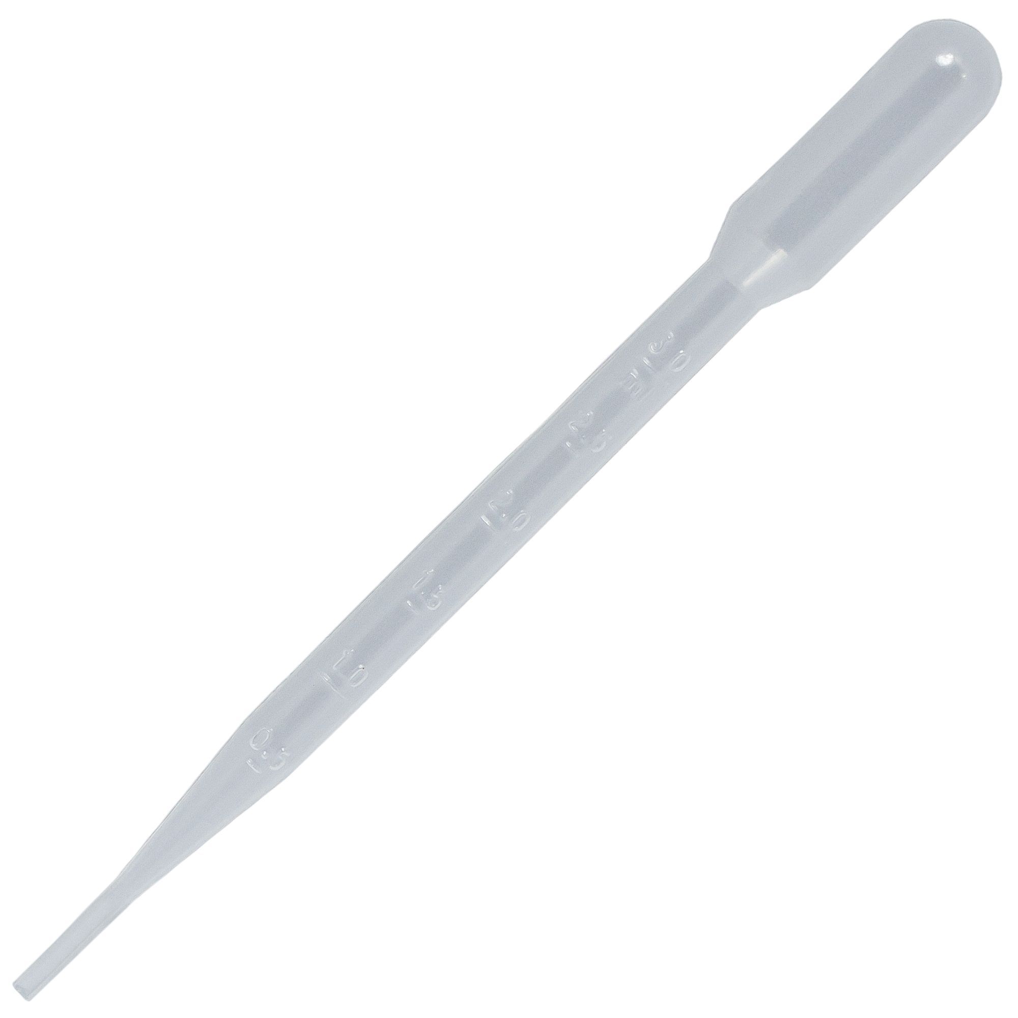 Pipeta Pasteur sterila PRIMA 3 ml, set 100 bucati - pipete de unica folosinta pentru laborator si uz medical