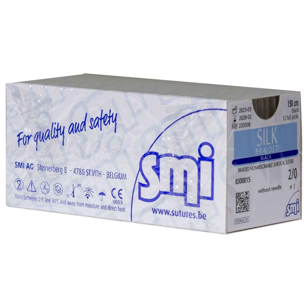 Sutura matase fara ac USP 2/0 150cm 12 buc/cutie