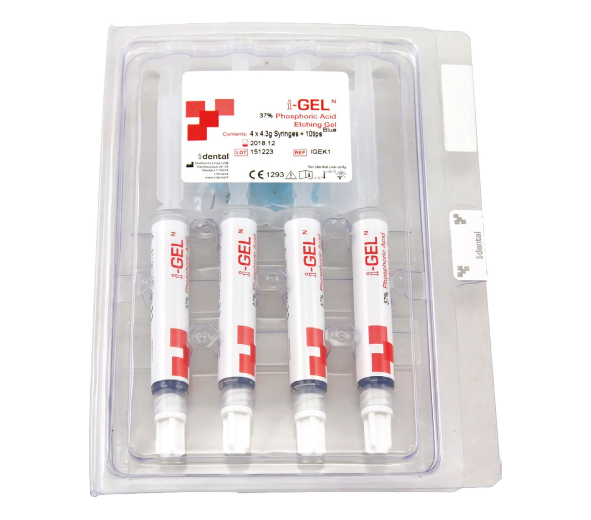 i-GEL Acid Demineralizant, pentru smalt si dentina, 4 seringix4.3gr, 20 varfuri