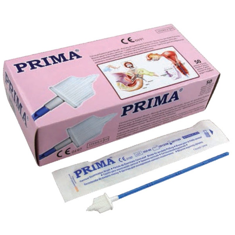 Periute recoltare cervicala PRIMA, forma de bradut, sterile, 50 bucati/set