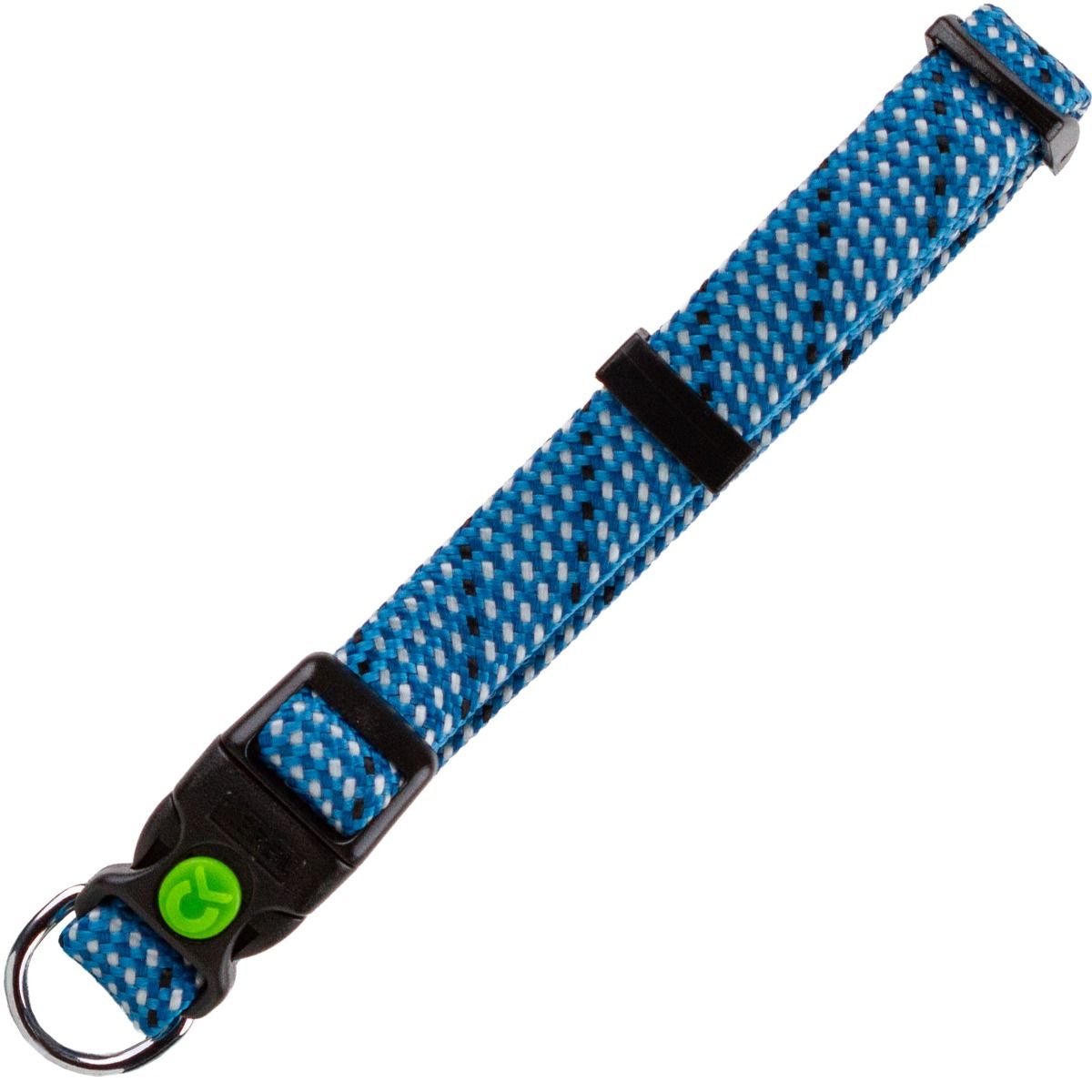 Zgarda pentru caini mici si medii albastra 25-35 cm, latime 15 mm, reglabila, nylon-polipropilena, durabila, Colorado