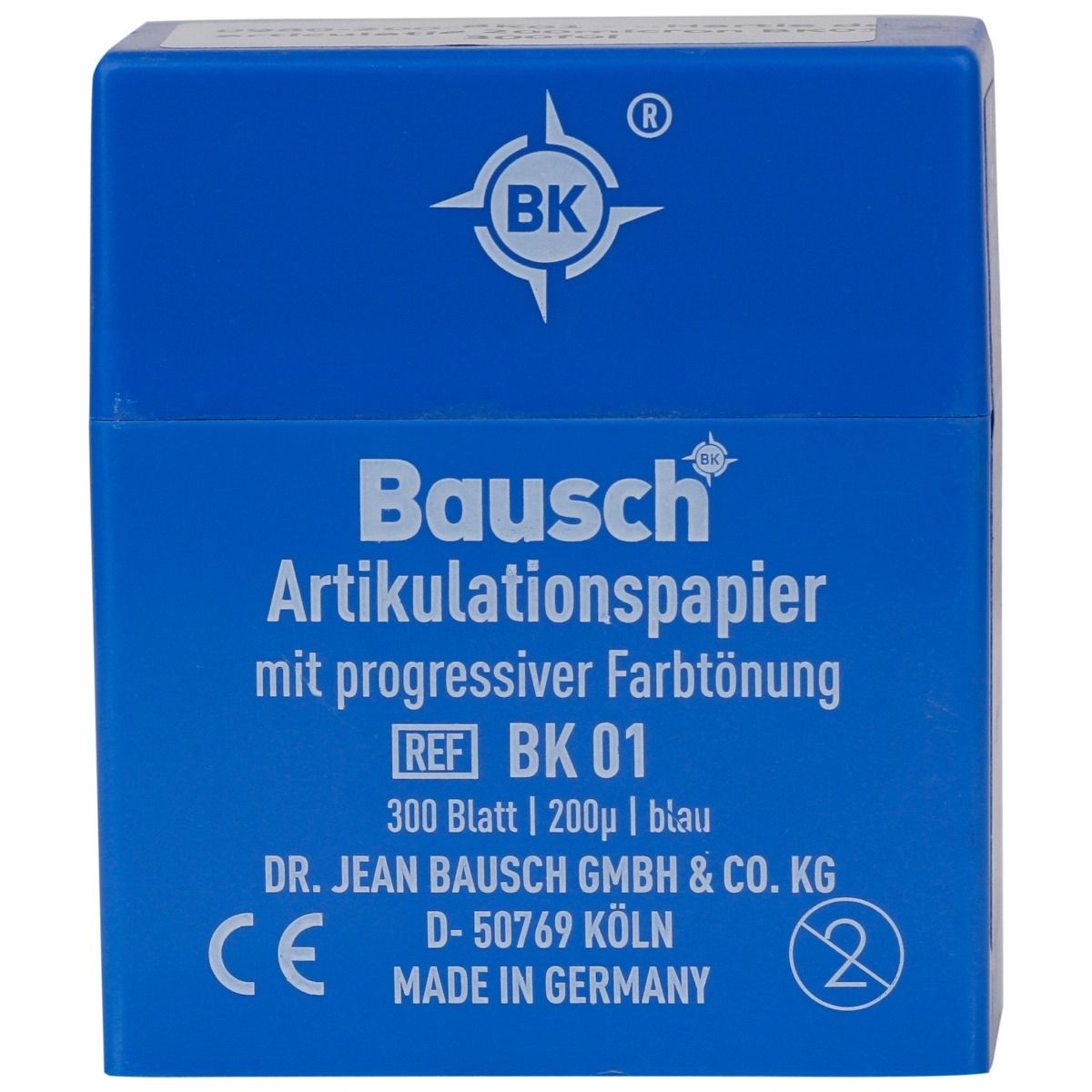 Hartie articulatie dreapta, 200 microni, albastru progresiv, in dispenser, 300 foi