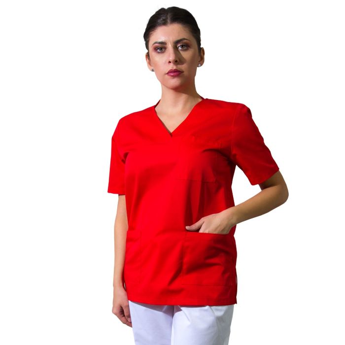 Bluza unisex VED Clasic rosie - Uniforma Medicala
