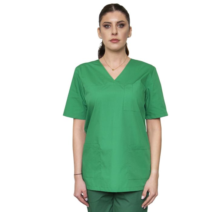 Bluza unisex VED Clasic verde - Uniforma Medicala