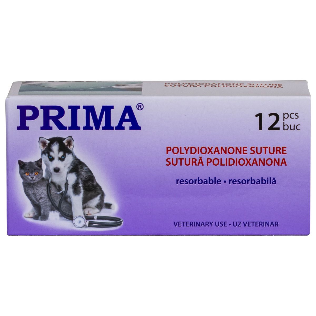 Sutura chirurgicala acid poliglicolic PRIMA 75cm ac Tapercut 1/2 30mm USP 2/0, uz veterinar, 12 bucati