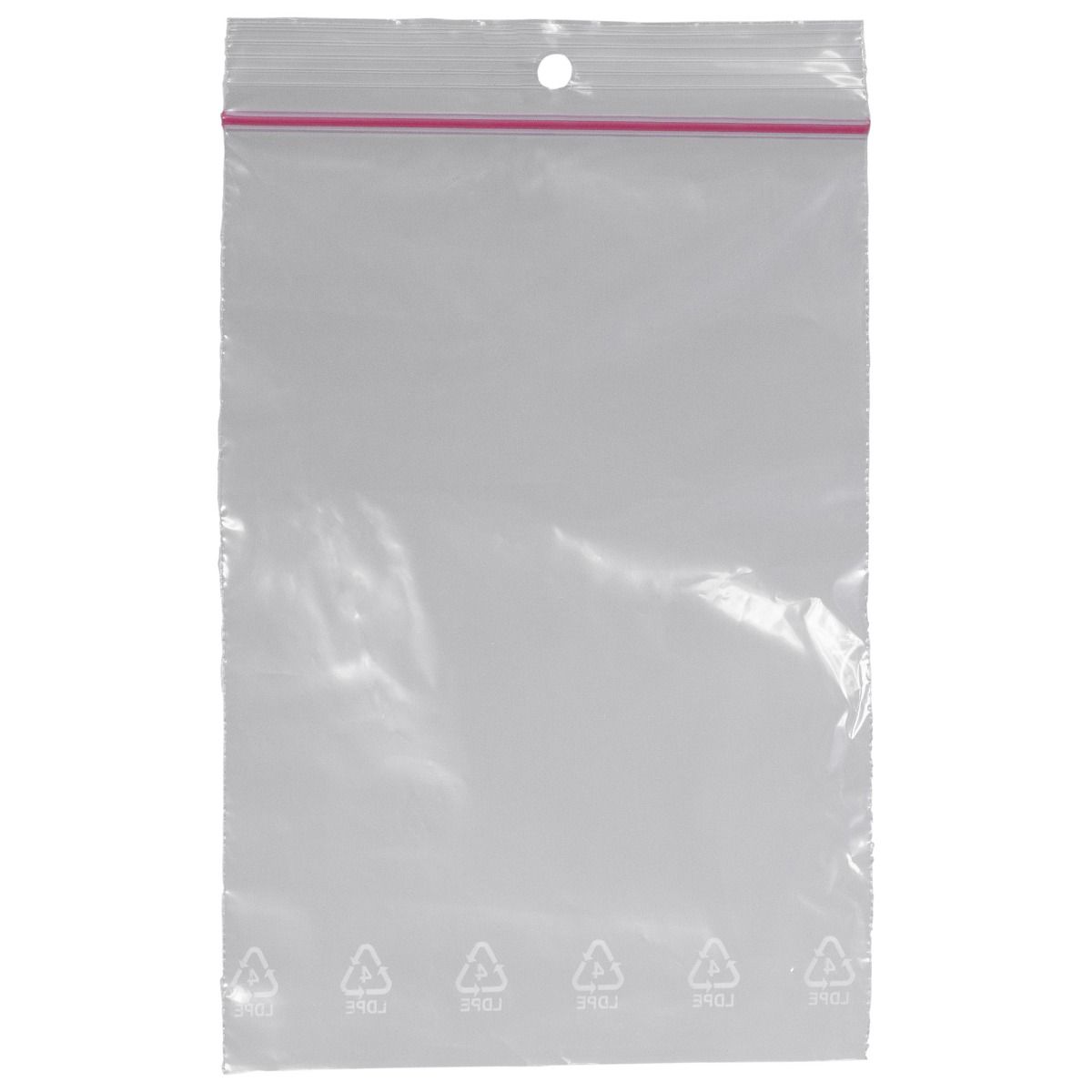 Pungi cu fermoar ZIPLOCK PRIMA 200x280 mm, transparente, reutilizabile pentru ambalare si depozitare, set 100 bucati