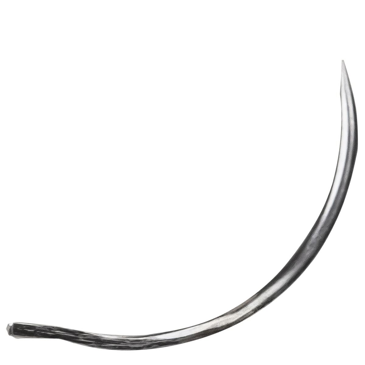 Ace chirurgicale veterinare tip BRF, cu varf rotund (taper point), 3/8 Cerc, cu 2 ochiuri, diverse lungimi, nesterile, din inox, 12 bucati