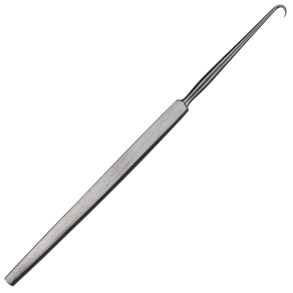 Tija ovariana cu varf ascutit, PRIMA, inox 14 cm × 4 mm - carlig ovariohisterectomie