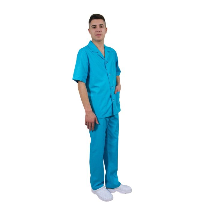 Halat barbati ANDI Clasic turcoaz - Uniforma Medicala