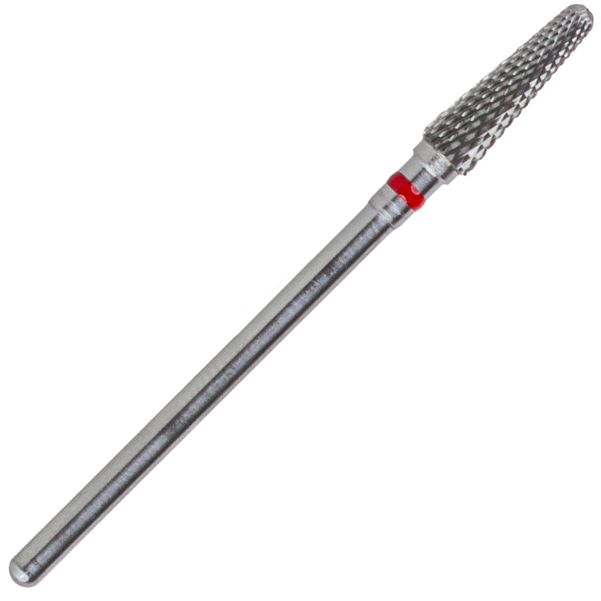 Capat freza carbid extradur C79EFS104, F 040, PRIMA, inel rosu, granulatie fina - freza dentara acrilat / unghii
