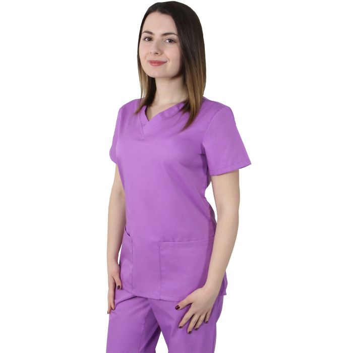 Bluza dama CLARA Premium lila - Uniforma Medicala