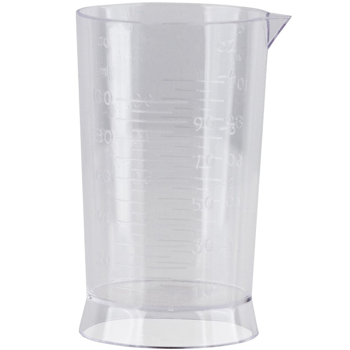 Pahar gradat din plastic, transparent 100ml