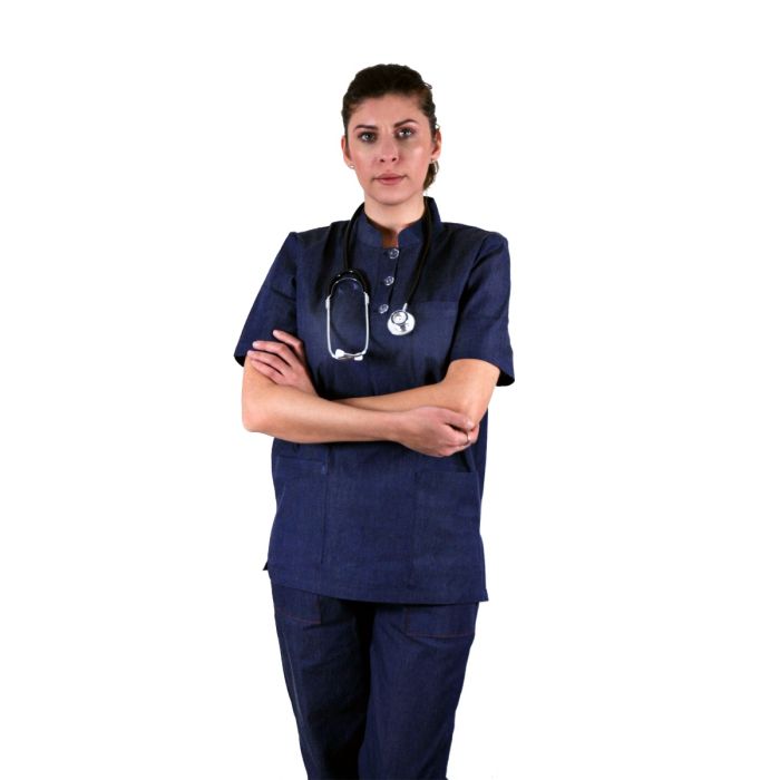 Bluza unisex TEO Denim - Uniforma Medicala
