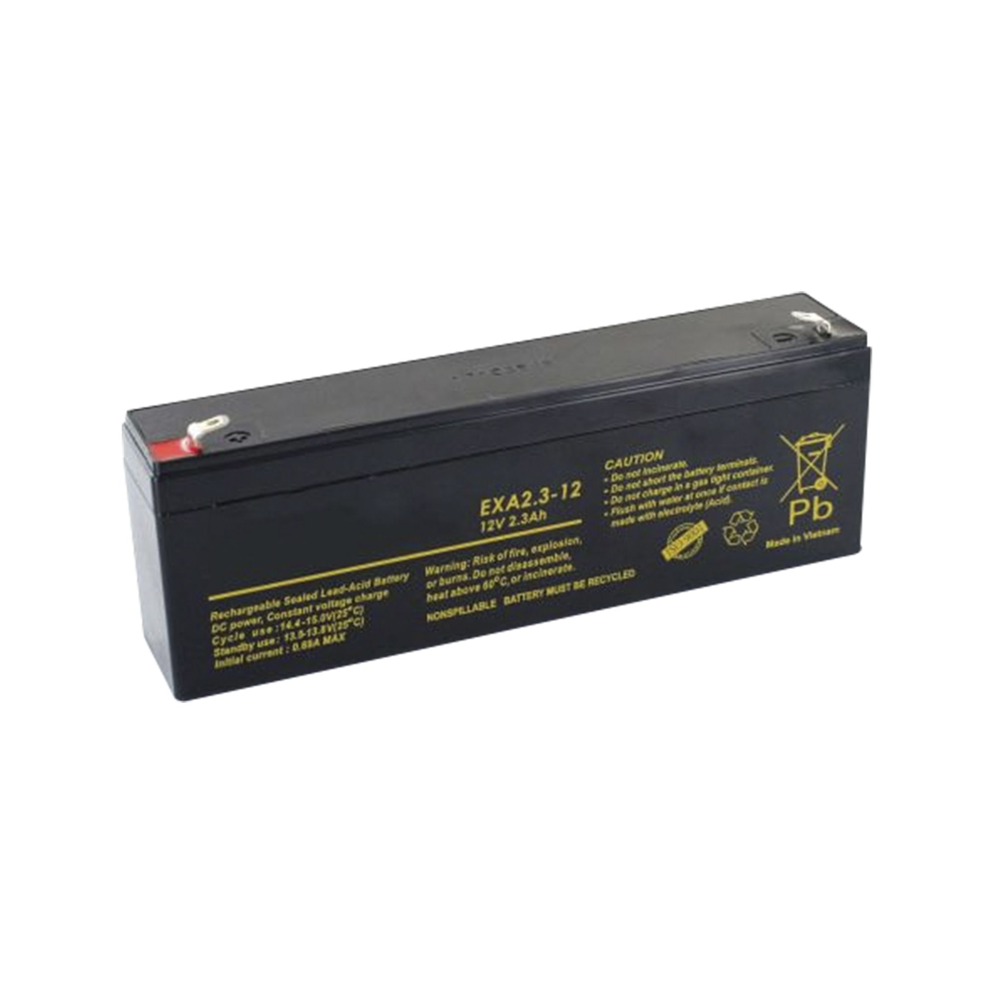 Acumulator electrocardiograf MORTARA ELI 250 Lead, 12V, 2.3Ah, 0.83 kg
