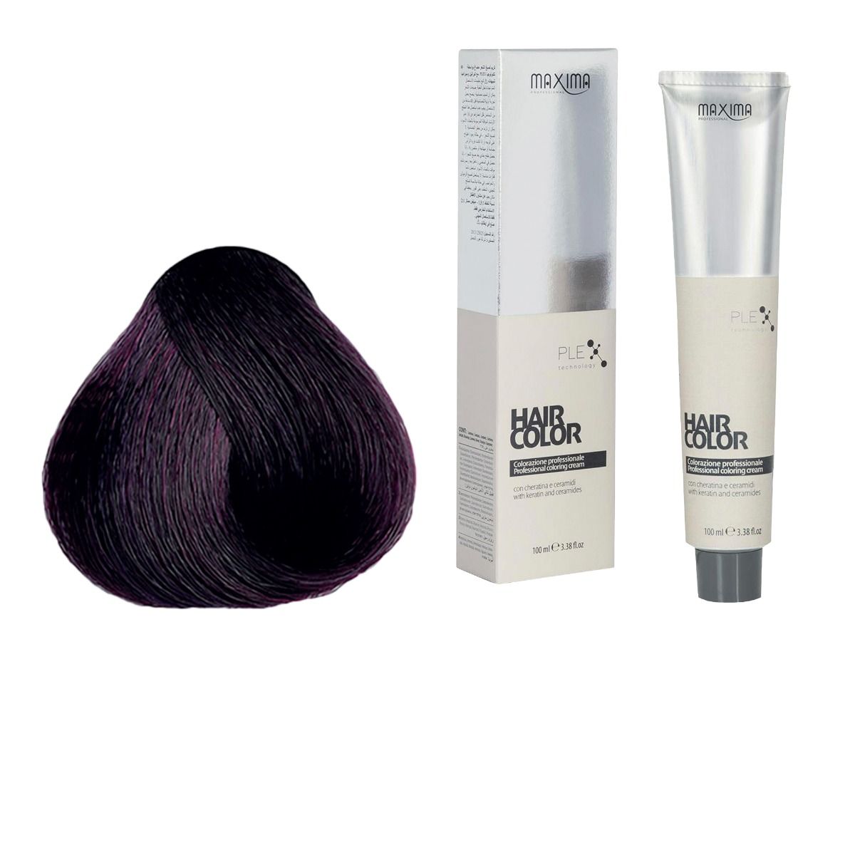 Vopsea profesionala de par, 4.2 Saten violet, MAXIMA, 100ml