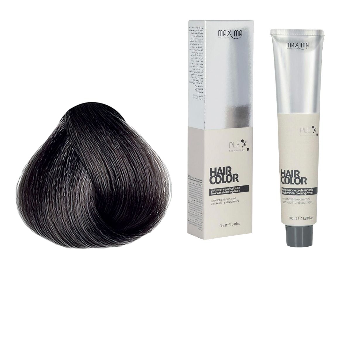 Vopsea profesionala de par, 6.11 Blond inchis cenusiu intens, MAXIMA, 100ml
