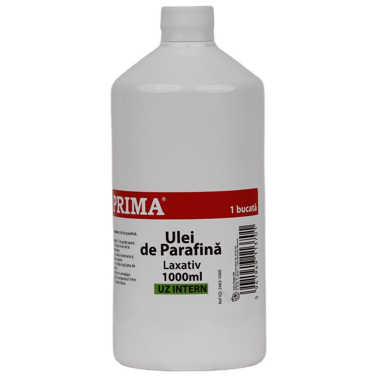Ulei de parafina pentru constipatie, uz intern, 1000ml