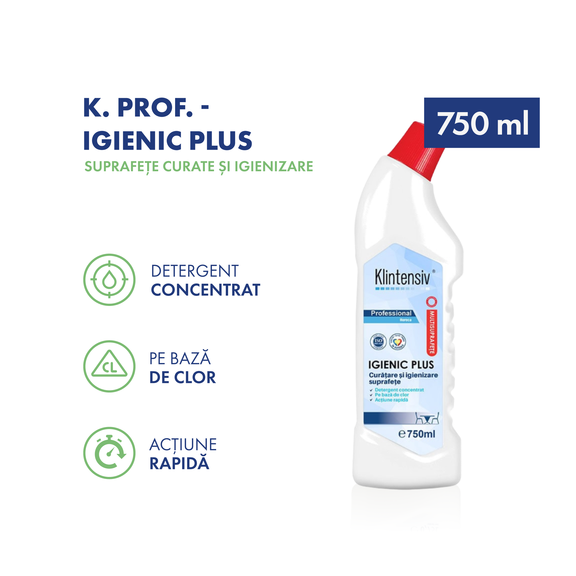 Klintensiv Igienic plus – Detergent igienizant pe bază de hipoclorit de sodiu