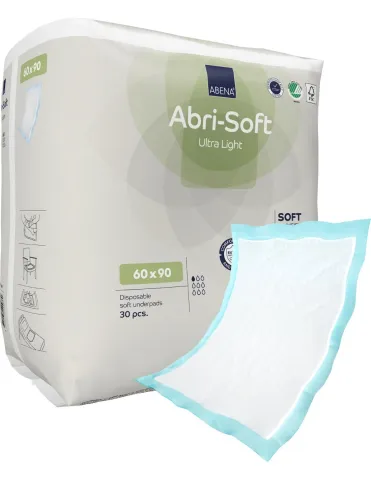 Abri Soft Ultra Light 800 ml - Aleze incontinenta 60 x 90 cm - 30 buc