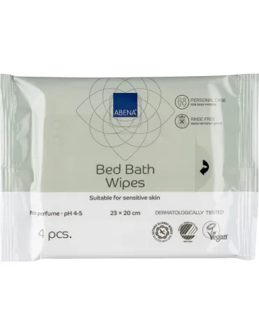 Servetele de baie pentru spalarea la pat - 23 x 20 cm - 4 buc