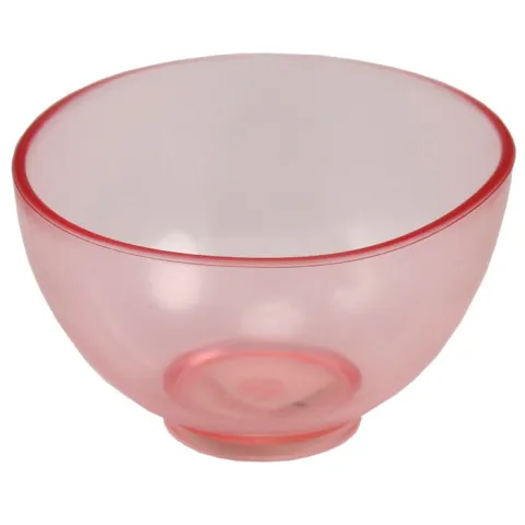 Bol de mixare din PVC, mic (86.5x51.6mm) rosu transparent 