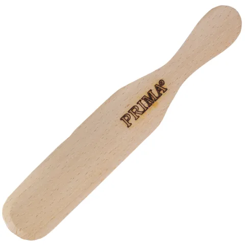 Spatula lemn lata PRIMA, 27 cm x 4 cm, bej, pentru aplicare ceara si parafina