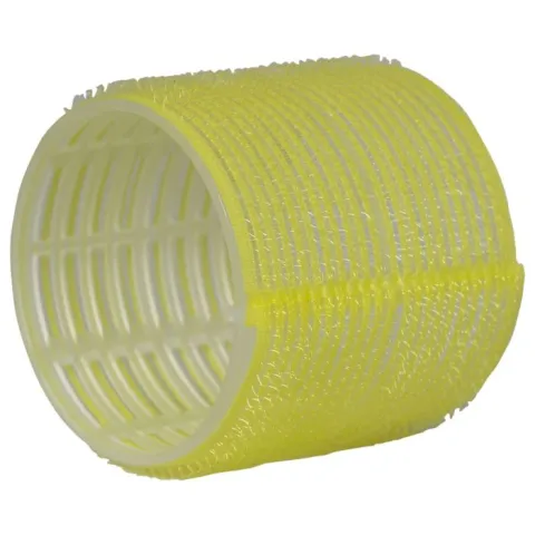 Bigudiuri galbene velcro pentru bucle lejere, 60x66 mm, 6 bucati
