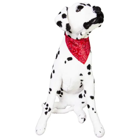 Bandana rosie pentru caini 40-65 cm