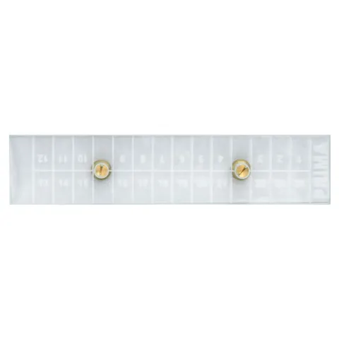 Set lame microscop, din sticla, gradate, 23x5 cm, grosime 1.1 cm, pentru trichinelescop, domeniul medical-veterinar si unitati cresterea & ingrijirea animalelor, 2 bucati, PRIMA