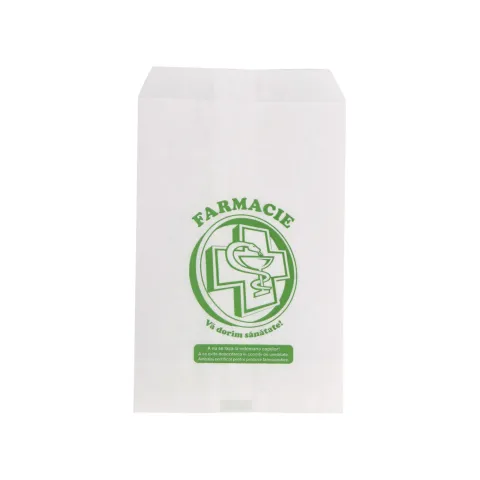 Pungi hartie farmacie 100 buc L 18+6 x 29 cm