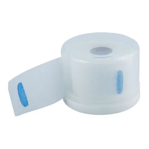 Dispenser guler frizerie hartie gofrata, PRIMA, transparent, din plastic rezistent, pentru saloane cosmetice și frizerii