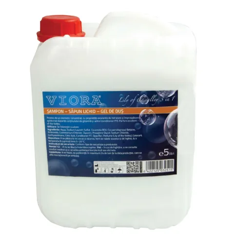 Sampon, gel de dus, sapun lichid 3 in 1 Viora, 5L