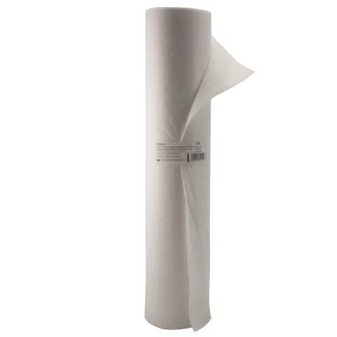 Cearceaf Polietilena + Hartie 50cmx50m, 130 foi x 38.5cm, recycled, Alb, 2 straturi laminate - 1 rola