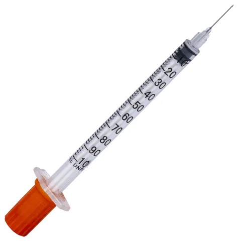Seringi insulina PRIMA 1 ml cu ac fix 29G 1/2" (0.33 x 13 mm), 100 bucati