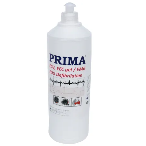 Gel EKG/ECG PRIMA, Transparent, 1000ml – Gel Conductiv pentru Electrozi si Diagnostic Medical