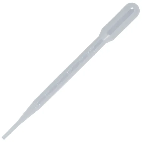 Pipeta Pasteur sterila PRIMA 3 ml, set 100 bucati - pipete de unica folosinta pentru laborator si uz medical