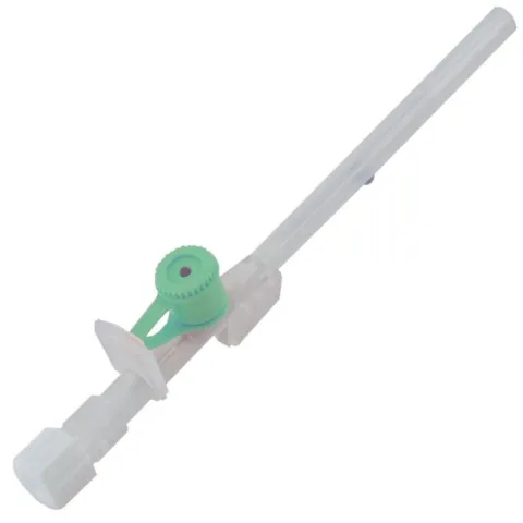 PRIMA Branule cu valva si cateter F.E.P. radioopac, 18G Int/Ext-Dia: 0.9/1.3 x 45mm verde, Luer Lock, Sterile, CE, 100buc
