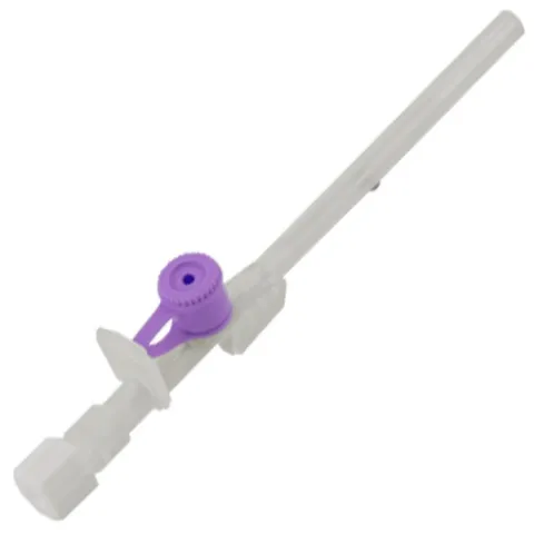 PRIMA Branule cu valva si cateter F.E.P. radioopac, pentru nou nascuti 26G Int/Ext-Dia: 0.4/0.6 x 16mm Violet, Luer Lock, Sterile, CE, 100buc