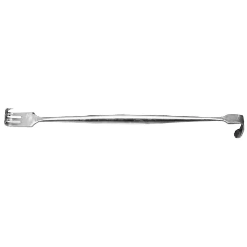 Retractor hook standard PRIMA, 4 carlige, 14cm