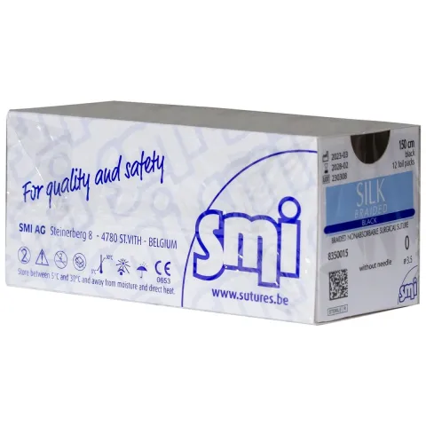 Sutura matase fara ac USP0 150cm 12 buc/cutie