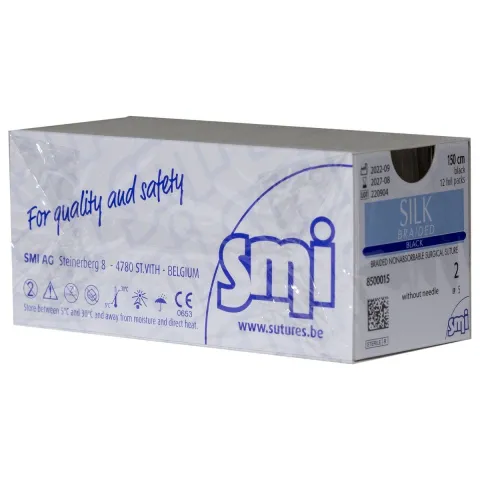 Sutura matase fara ac USP 2 150cm 12 buc/cutie