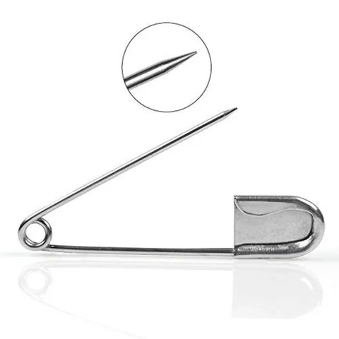 Ace de siguranta inox, 4 cm, PRIMA, 6 buc/set