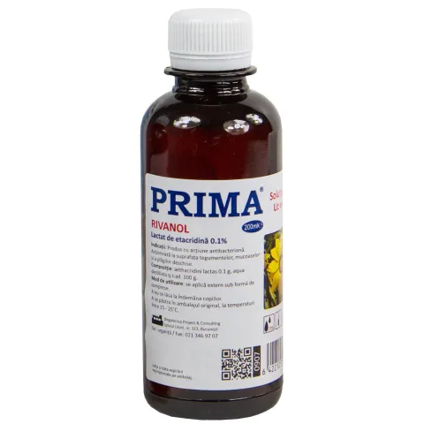 Solutie rivanol 0.1%, PRIMA, 200ml