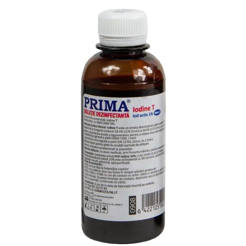 Solutie polivinilpirolidona iodata, 10%, 200ml, PRIMA