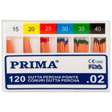 Conuri Gutaperca .02, PRIMA, nr.15-40, diverse culori, 120 bucati