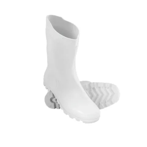 Cizme de lucru impermeabile, din PVC, albe, marimi 36-46