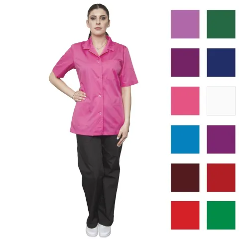 Halat dama ANA Premium roz inchis - Uniforma Medicala
