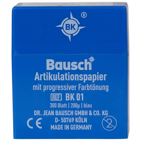 Hartie articulatie dreapta, 200 microni, albastru progresiv, in dispenser, 300 foi