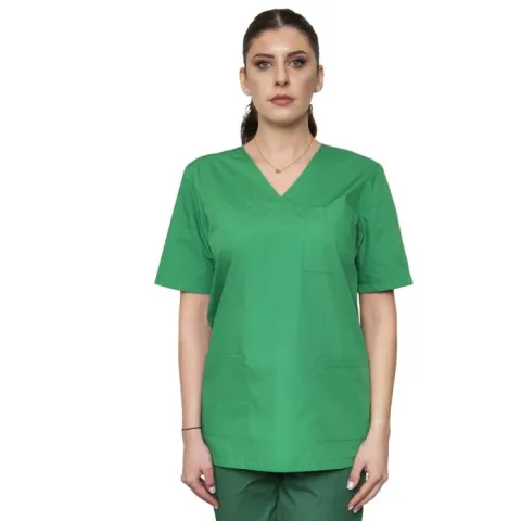 Bluza unisex VED Clasic verde - Uniforma Medicala